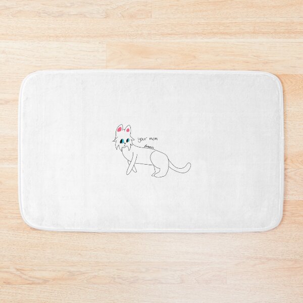 Item preview, Poorly Drawn White Cat - your mom designed and sold by Raquesis.
