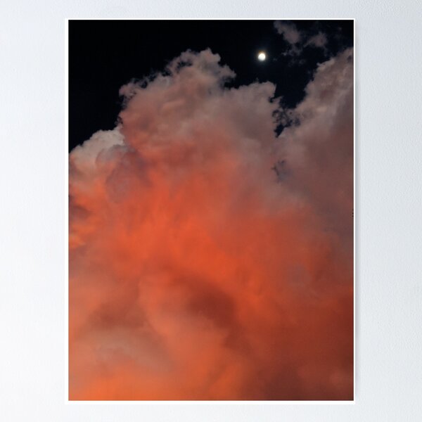 moon and clouds Poster