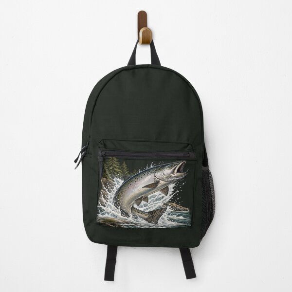 Item preview, Chinook Salmon Vintage Fishing Illustration – King Salmon Outdoor Artwork designed and sold by Northbound Trail.