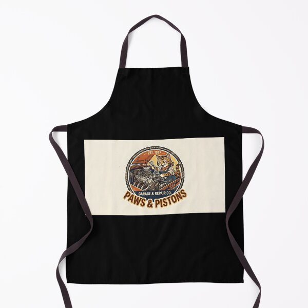 Item preview, Paws and Pistons Garage Cat Mechanic Funny Vintage designed and sold by eihabo.