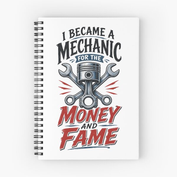 Item preview, I Became a Mechanic for the Money and Fame designed and sold by Automotive Art by Greg.