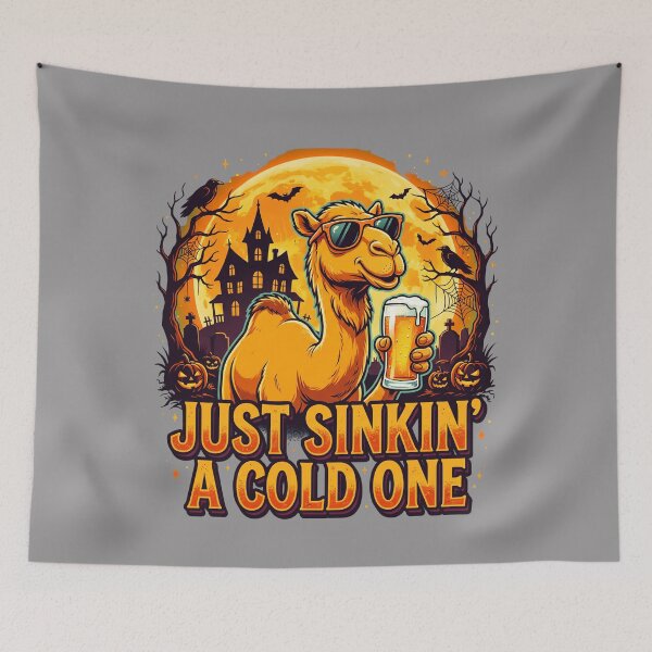 Item preview, Another Halloween Beer Camel – Funny Just Sinkin' a Cold One Design– Funny Beer T-Shirt Apperal designed and sold by Grang Art Artistic Designs.
