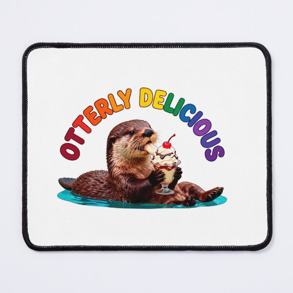 Item preview, Otterly Delicious — Funny Otter Ice Cream Sundae T-Shirt | Cute Animal Pun Tee designed and sold by Canadian Spirit.