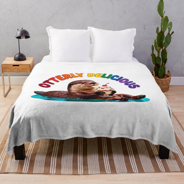 Item preview, Otterly Delicious — Funny Otter Ice Cream Sundae T-Shirt | Cute Animal Pun Tee designed and sold by Canadian Spirit.