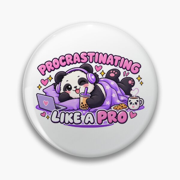 Item preview, Procrastinating Panda with Bubble Tea designed and sold by JPCuteDesign.