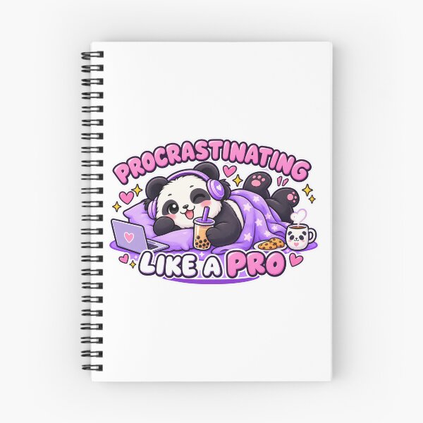 Item preview, Procrastinating Panda with Bubble Tea designed and sold by JPCuteDesign.
