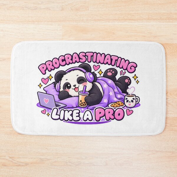 Item preview, Procrastinating Panda with Bubble Tea designed and sold by JPCuteDesign.