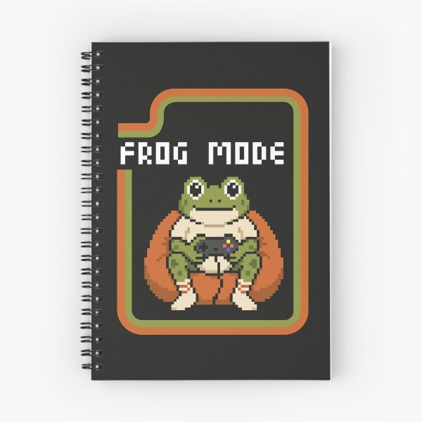 Item preview, Frog Mode Retro Pixel Art Gamer Frog dark designed and sold by CamaleonDesigns.