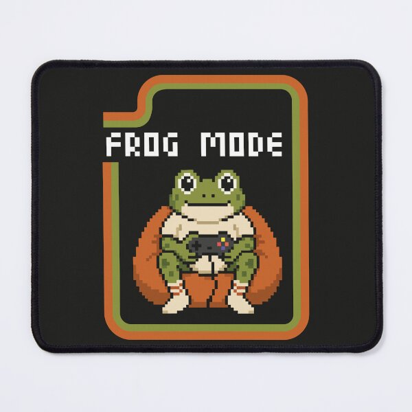 Item preview, Frog Mode Retro Pixel Art Gamer Frog dark designed and sold by CamaleonDesigns.