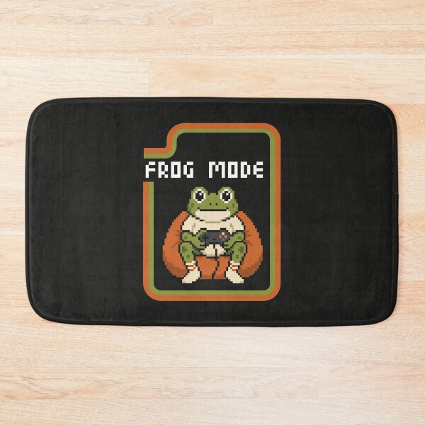 Item preview, Frog Mode Retro Pixel Art Gamer Frog dark designed and sold by CamaleonDesigns.