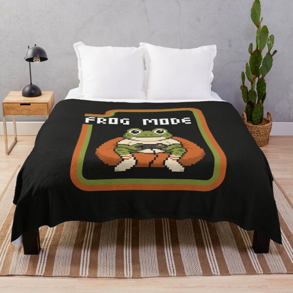 Item preview, Frog Mode Retro Pixel Art Gamer Frog dark designed and sold by CamaleonDesigns.