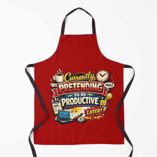 Item preview, Currently Pretending to Be Productive | Funny Work Humor Typography designed and sold by Amsafjol.