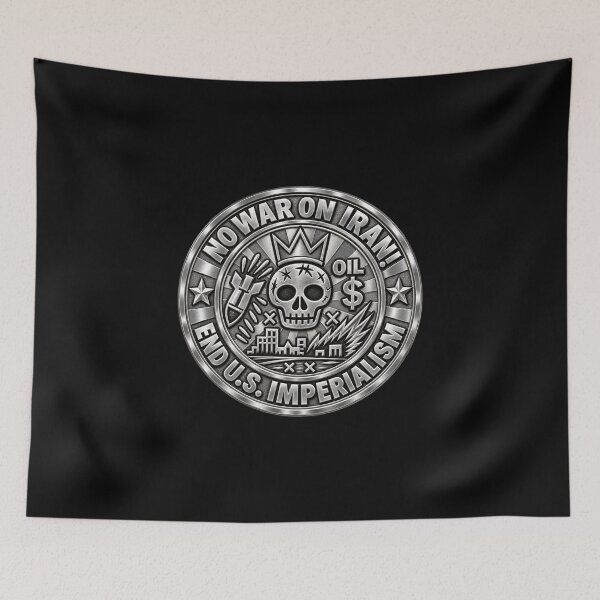Item preview, No War on Iran! End U.S. Imperialism (Platinum Version) designed and sold by DIRTYDUNNZ.