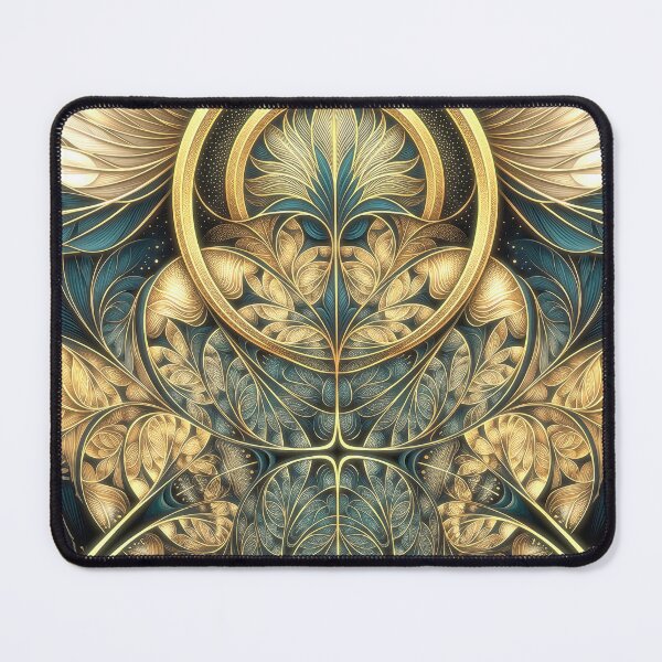 Item preview, Feathery Green and Gold Fractal designed and sold by Frackxion.
