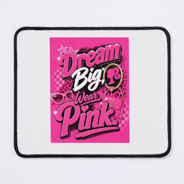 Item preview, Dream Big Wear Pink – Barbiecore Hot Pink Typography – 90s Glam Aesthetic – Playful Bold Quote designed and sold by bobscraze.