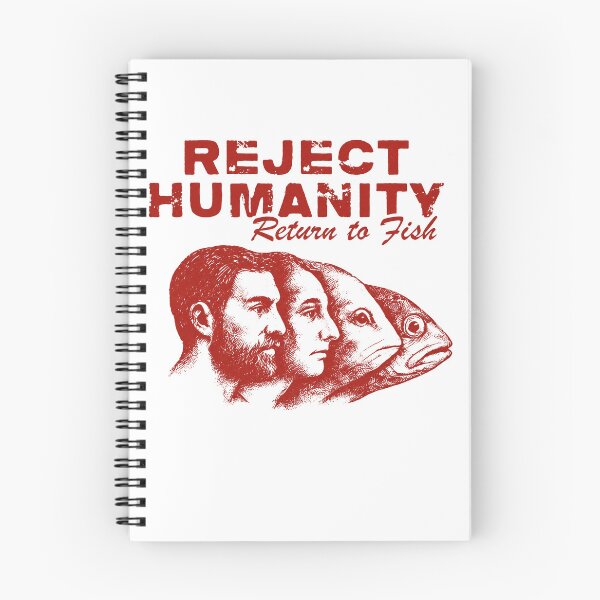 Item preview, Reject Humanity Return to Fish Surreal Fish Human Retro Graphic Tee designed and sold by Cheliasbix.