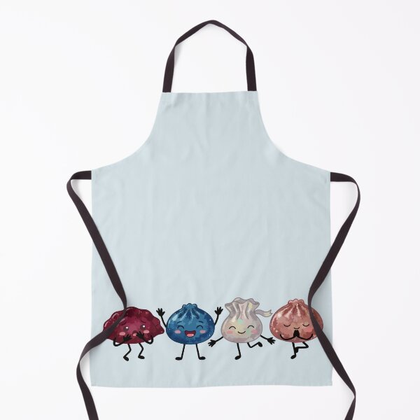 Item preview, Cute Dumpling & Dim Sum Characters – Yoga, Scared, Waving & Hugging designed and sold by EmeraldeaArt.