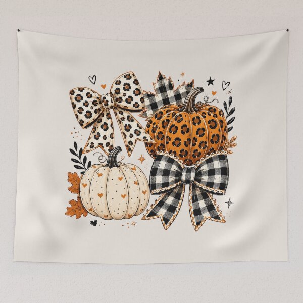 Item preview, Coquette Pumpkin, Pumpkin Season, Retro Fall, Pumpkin, Fall, Leopard Pumpkin, Fall Vibes designed and sold by Quiajia.