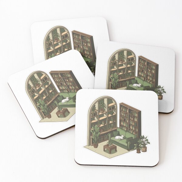 Item preview, Living room with cat and plants graphic designed and sold by EvaArtRosario.
