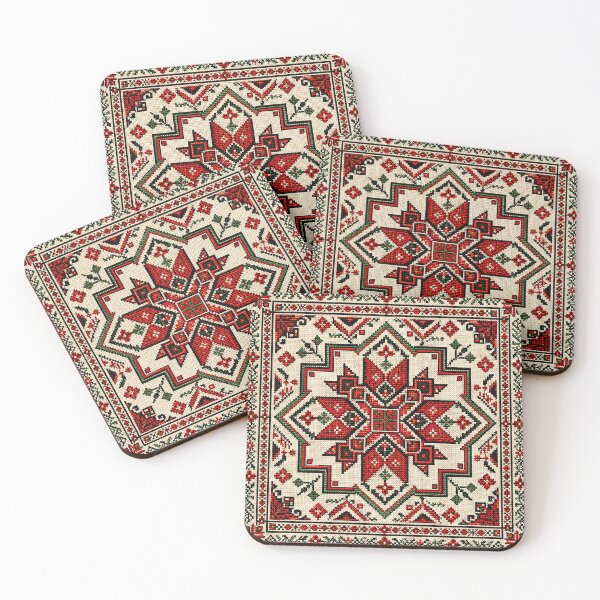 Item preview, Traditional Palestinian Tatreez | Floral Geometric Cross Stitch Pattern designed and sold by BrainCurves.