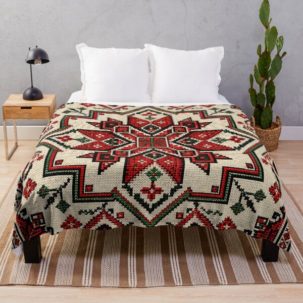 Item preview, Traditional Palestinian Tatreez | Floral Geometric Cross Stitch Pattern designed and sold by BrainCurves.