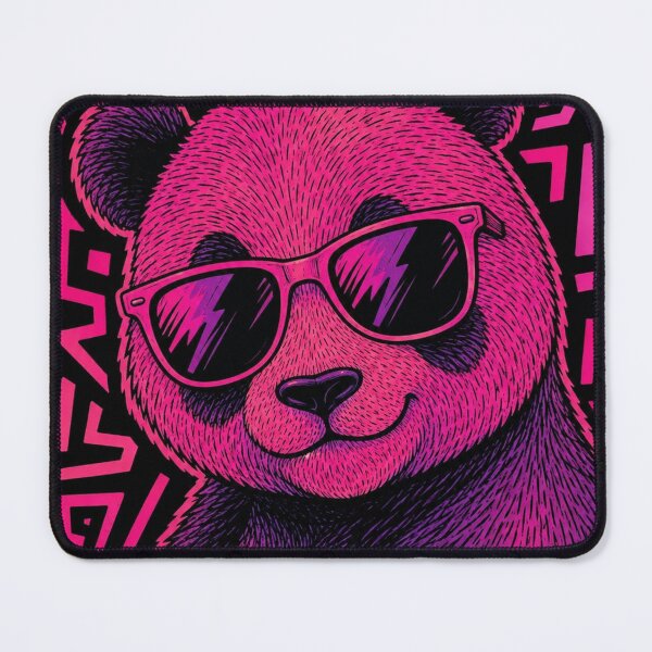 Item preview, Cool Panda With Sunglasses | Neon Pink Street Art designed and sold by ravuh.