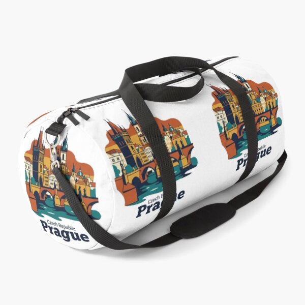 Item preview, Prague Charles Bridge Bold Retro Graphic Travel Art designed and sold by Inkworksbyshery.