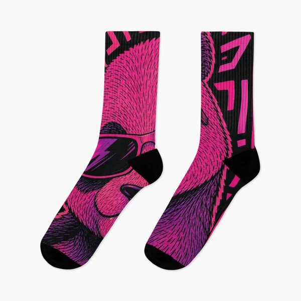 Item preview, Cool Panda With Sunglasses | Neon Pink Street Art designed and sold by ravuh.