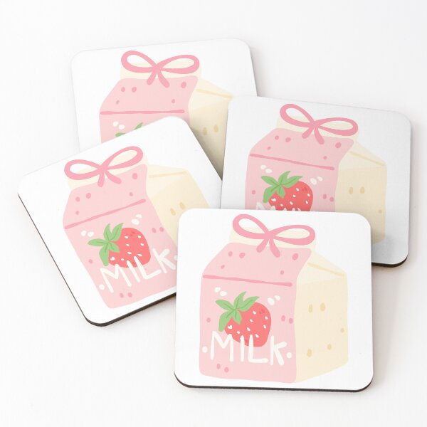 Item preview, Milk strawberry sticker designed and sold by DesignPMG.