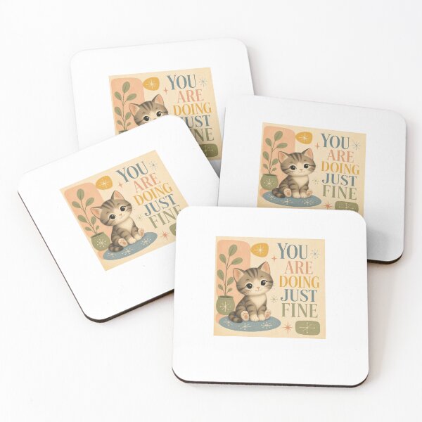 Item preview,  – Cute Cat Motivational Art designed and sold by Rooted & Co.