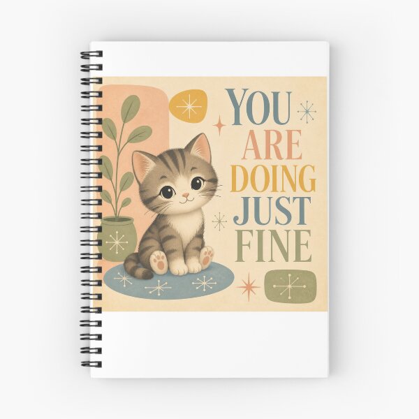 Item preview,  – Cute Cat Motivational Art designed and sold by Rooted & Co.