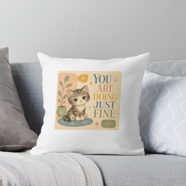 Item preview,  – Cute Cat Motivational Art designed and sold by Rooted & Co.