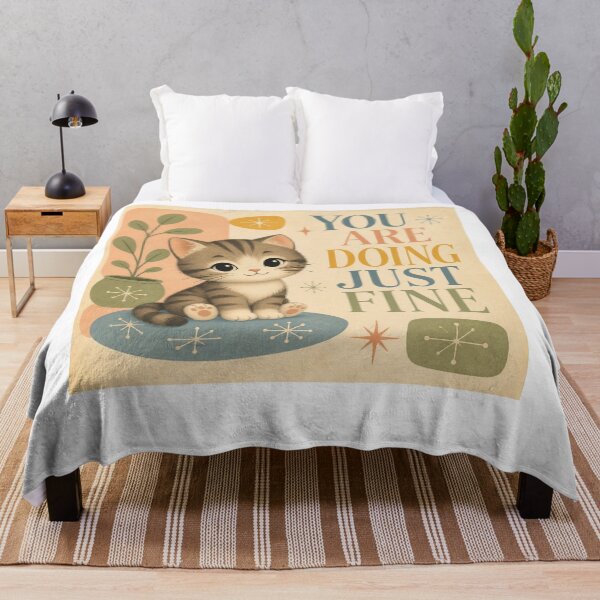 Item preview, – Cute Cat Motivational Art designed and sold by Rooted & Co.