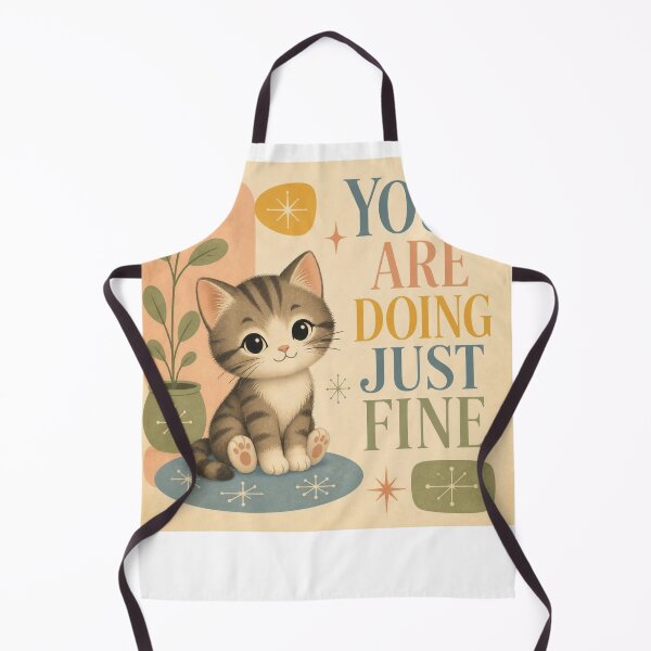 Item preview, – Cute Cat Motivational Art designed and sold by Rooted & Co.