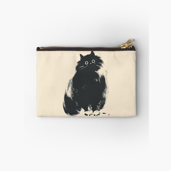 Item preview, Curious Black Cat Ink Portrait designed and sold by GoodOldPrints4.