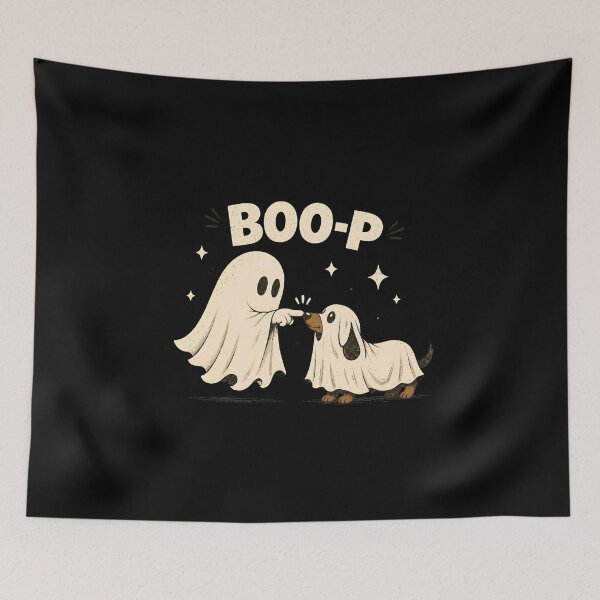 Item preview, Boo-p Ghost Dog Halloween Costume Dachshund designed and sold by shill-shop.