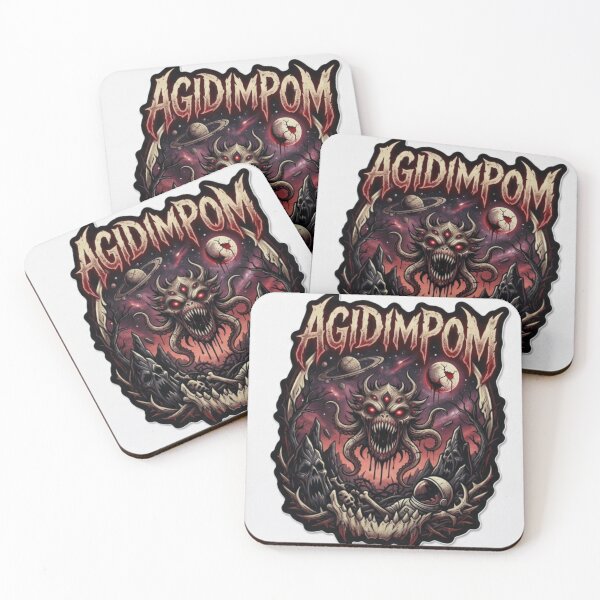 Item preview, Agidimpom Cosmic Horror Monster - Heavy Metal & Sci-Fi Sticker designed and sold by Porowazy.