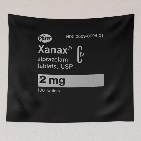 Item preview, Xanax Alprazolam 2mg Pfizer Prescription Drug Vintage Graphic Shirt designed and sold by Cheliasbix.