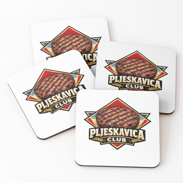 Item preview, Pljeskavica Club Geometric Balkan Food designed and sold by OfficialBalkan.