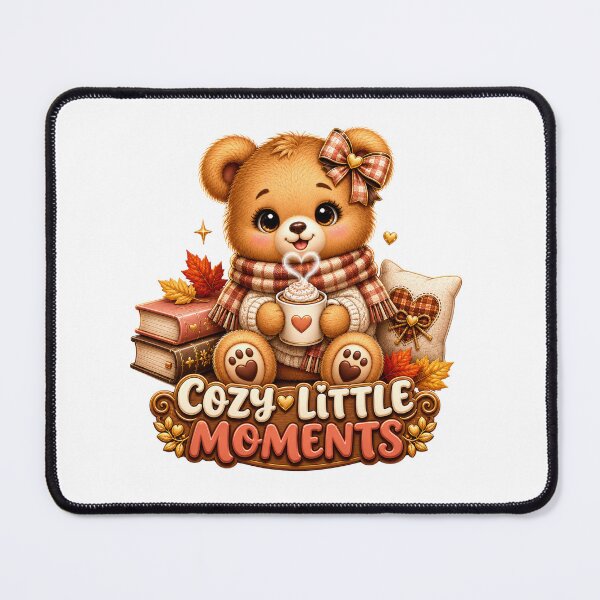 Item preview, Cozy Little Moments Cute Bear – Warm Autumn Book Lover Aesthetic designed and sold by HO•Designs.