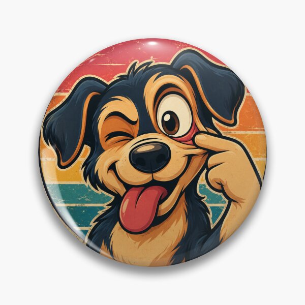 Item preview, Teasing Dog Retro Style designed and sold by DesignPrePress.