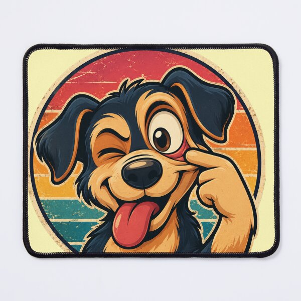 Item preview, Teasing Dog Retro Style designed and sold by DesignPrePress.
