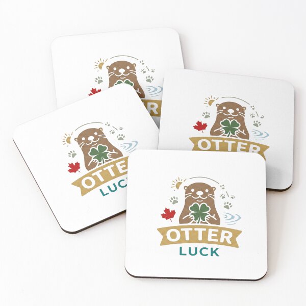 Item preview, Otter Luck — Cute Canadian Otter T-Shirt | Lucky Clover Wildlife Tee designed and sold by Canadian Spirit.