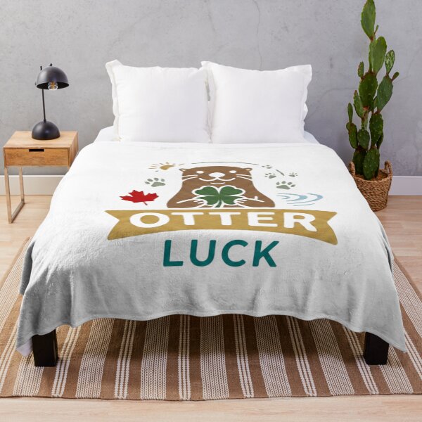 Item preview, Otter Luck — Cute Canadian Otter T-Shirt | Lucky Clover Wildlife Tee designed and sold by Canadian Spirit.