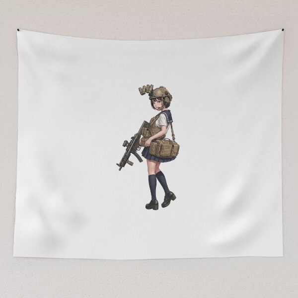 Item preview, Tactical School Girl - Anime Special Ops designed and sold by RAWLIFEGRAPHIC.