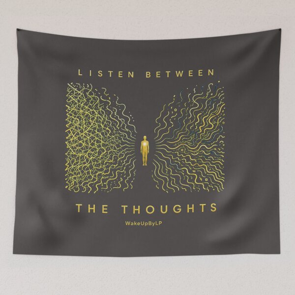 Item preview, Listen Between the Thoughts – Mindfulness Line Art designed and sold by WakeUpByLP.