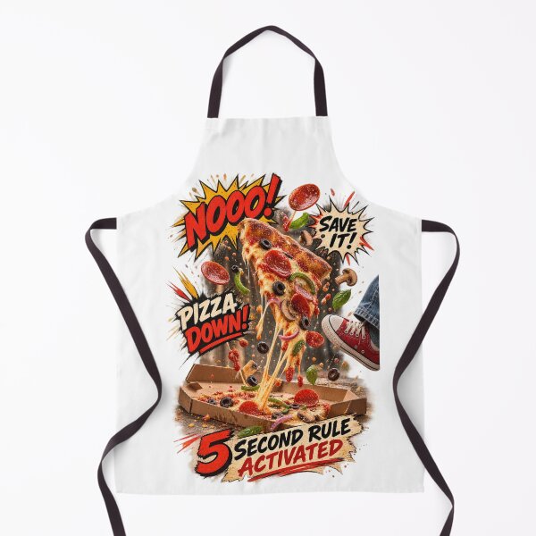 Item preview, Pizza Emergency – 5 Second Rule Funny Comic designed and sold by Golden Era Studio.
