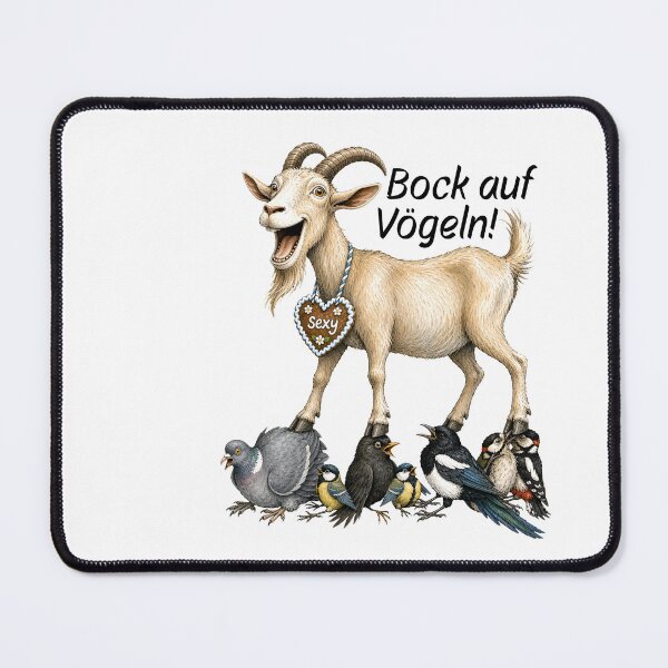Item preview, Bock auf Vögeln – Funny goat bird pun saying Bavaria designed and sold by ABCrazyShop.