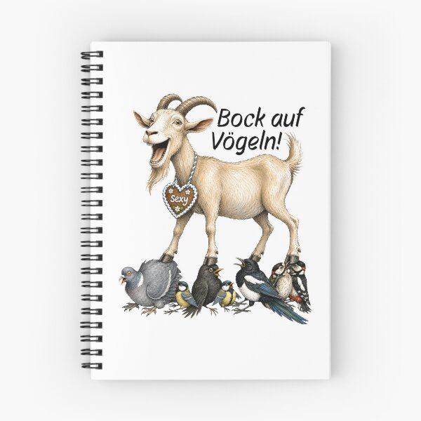 Item preview, Bock auf Vögeln – Funny goat bird pun saying Bavaria designed and sold by ABCrazyShop.
