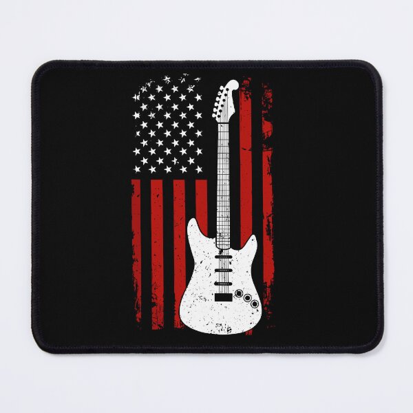 Item preview, American Flag Electric Guitar Patriotic Musician designed and sold by Doodleoub.